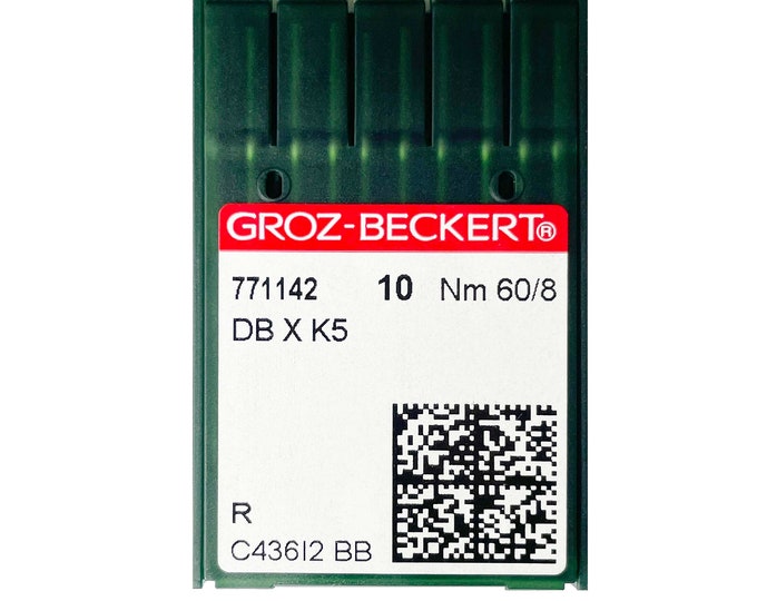 10 embroidery needles round shank Groz - Beckert Embroidery Size: 60/8 Normal round tip