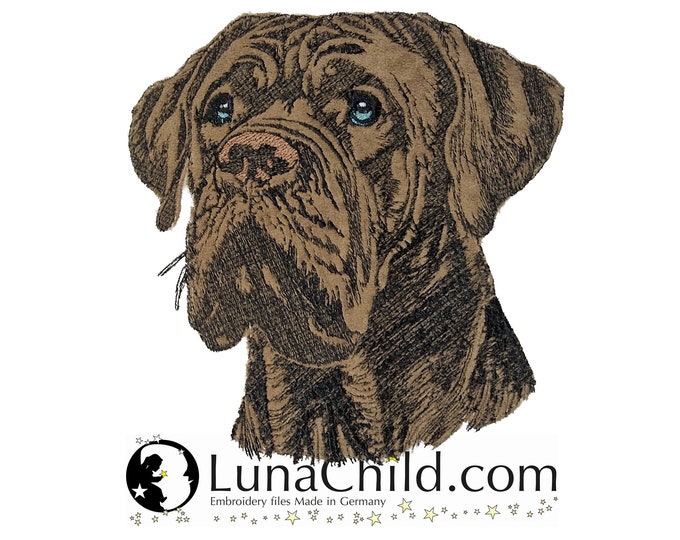NEU Stickdatei Applikation Carne Corso "Silly" kommerzielle Nutzung LunaChild Hund Apli