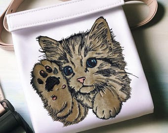 Stickdatei - Applikation - Katze "Heidi" - für helle & dunkle Stoffe -  LunaChild