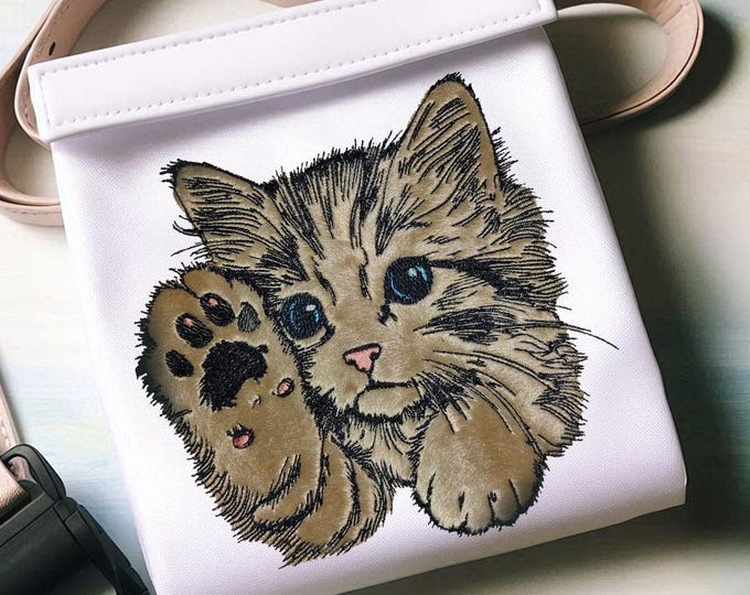 Stickdatei - Applikation - Katze "Heidi" - für helle & dunkle Stoffe -  LunaChild