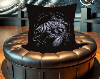 Neu Applikation Stickdatei Sternzeichen Fisch realistisch  kommerzielle Nutzung LunaChild für helle Stoffe