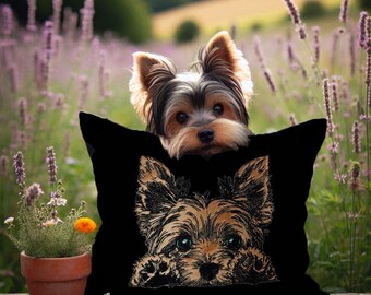 Stickdatei Applikation Yorkshire Terrier "Lucy" kommerzielle Nutzung LunaChild Hund Apli