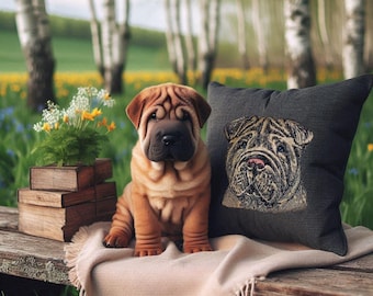 NEU Stickdatei Applikation Shar Pei "Harper" kommerzielle Nutzung LunaChild Hund Apli