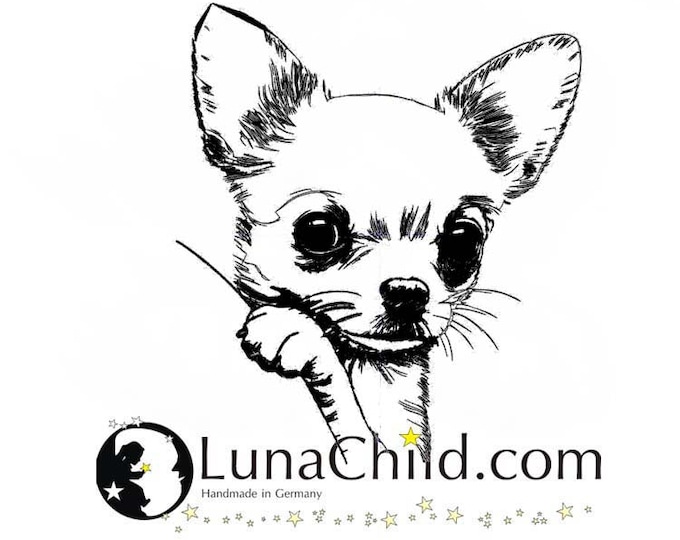 Stickdatei Chihuahua kurzhaar "Bella" Hund realistisch kommerzielle Nutzung LunaChild