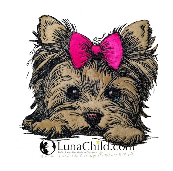 NEW Embroidery File Appliqué Yorkshire Terrier 