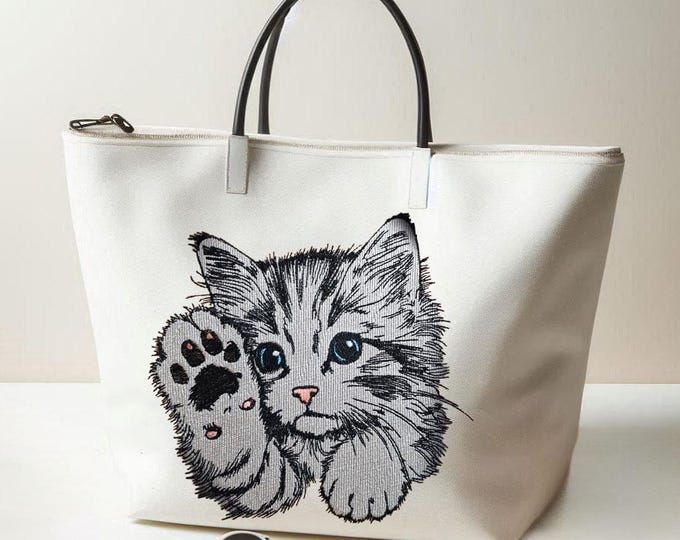 Stickdatei - Vollstick - Katze "Heidi" - Für helle & dunkle Stoffe - Hund - LunaChild