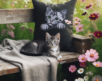 Stickdatei Applikation Katze "Zora"- für helle & dunkle Stoffe - LunaChild