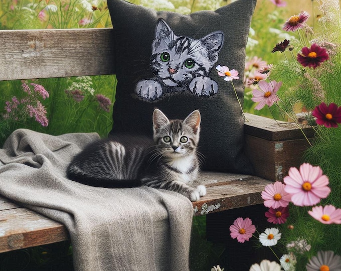 Stickdatei Applikation Katze "Zora"- für helle & dunkle Stoffe - LunaChild