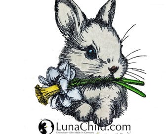 NEU Stickdatei Applikation Hase "Ilona" kommerzielle Nutzung LunaChild Apli