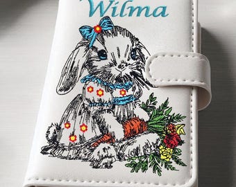 WENIGER STICHE - Stickdatei Hase "Wilma" LIGHT - für Helle Stoffe - LunaChild - 7 Größen -