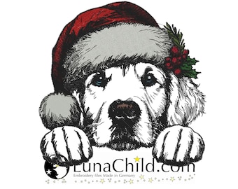 NEU Stickdatei Golden Retriever "Safira" realistisch kommerzielle Nutzung LunaChild