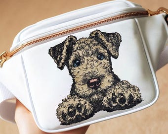 Embroidery file - Appliqué Airedale Terrier puppy "Nola" - 8 sizes for light & dark fabrics - LunaChild - Dog
