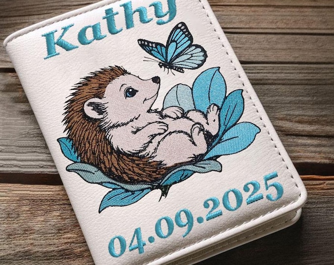 Stickdatei - Igel - Schmetterling - Vollstick - "Kathy" - Für helle & dunkle Stoffe - in 10 Größen - LunaChild