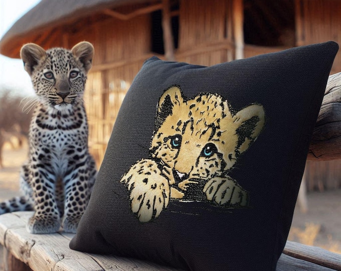 NEU Stickdatei Applikation Leopard "Finn" kommerzielle Nutzung LunaChild Hund Apli
