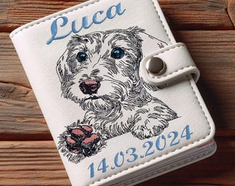 WENIGER STICHE - Stickdatei Rauhaardackel "Luca" LIGHT - für Helle Stoffe -  Hund - LunaChild - 6 Größen