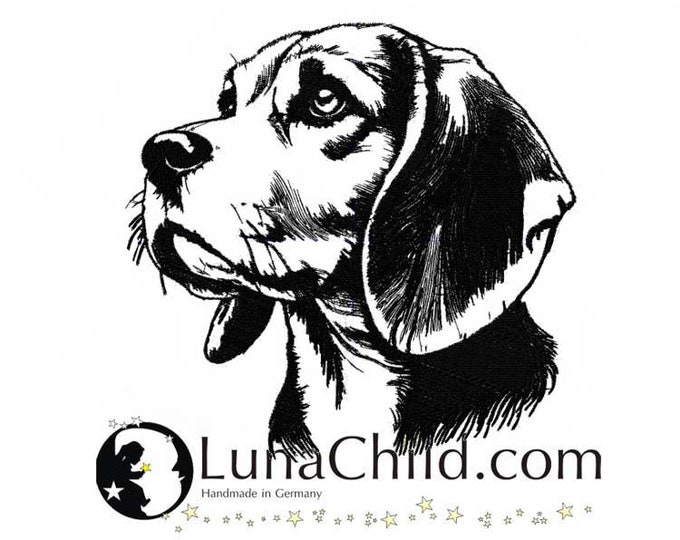 Stickdatei Beagle "Dean" Hund realistisch kommerzielle Nutzung LunaChild