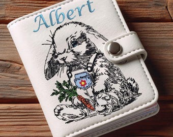 WENIGER STICHE - Stickdatei Hase "Albert" LIGHT - für Helle Stoffe - LunaChild - 7 Größen -