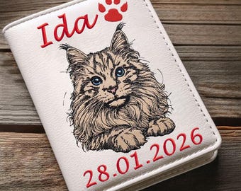 Stickdatei - Katze - Vollstick - Maine Coon "Ida" - Für helle & dunkle Stoffe - in 8 Größen - LunaChild