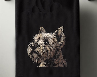 Embroidery file - COMPLEX - Cairn Terrier "Nash" - Dog - for dark fabrics - LunaChild