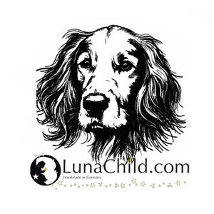 Stickdatei Irish Setter „Hilde“ – – Hunde Stickmotiv – realistischer Hund – für helle Stoffe – 5 Größen – LunaChild