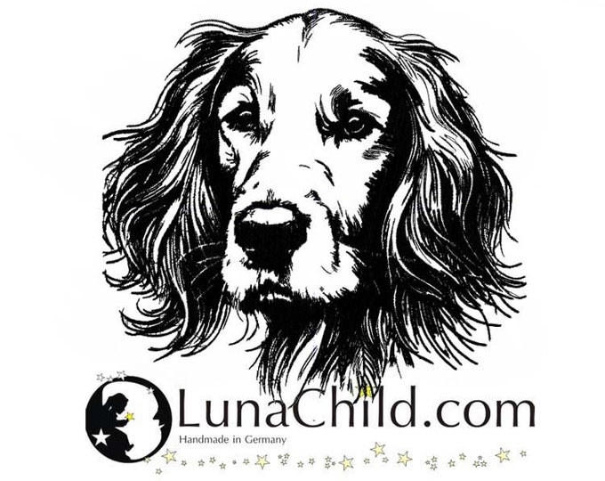 Stickdatei Irish Setter "Hilde" Hund realistisch kommerzielle Nutzung LunaChild