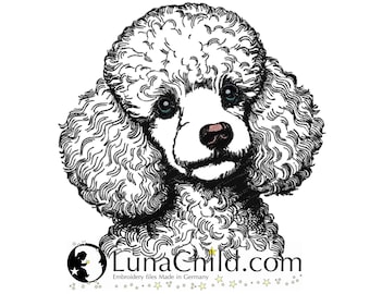 Embroidery design dog poodle "Darsy" LunaChild