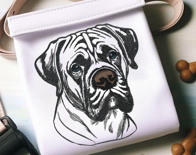 Stickdatei Boerboel "Ella" - Hund - für helle Stoffe - LunaChild