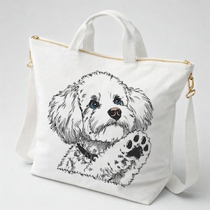 Stickdatei - Pudel Welpe "Farly" - in 8 Größen - für helle Stoffe - LunaChild