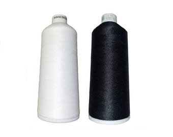 1 roll of thin, fine under-thread, size 60, MADEIRA, 7500 m, black or white