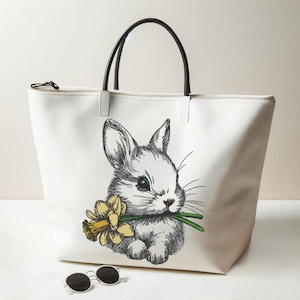 Stickdatei - Hase "Ilona"- 8 Größen - für helle Stoffe - embroidery design - Easter bunny - Ostern - LunaChild