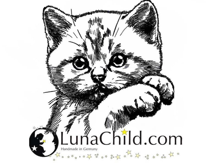 Stickdatei Katze Kätzchen Britisch Kurzhaar "Ellie" Kitten Pfote realistisch kommerzielle Nutzung LunaChild