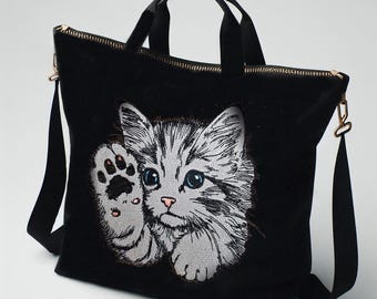 Stickdatei - Vollstick - Katze "Heidi" - Für helle & dunkle Stoffe - Hund - LunaChild