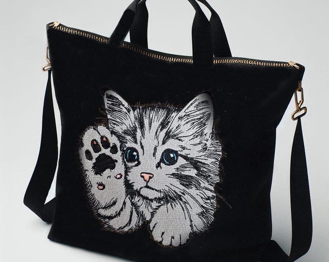Stickdatei - Vollstick - Katze "Heidi" - Für helle & dunkle Stoffe - Hund - LunaChild