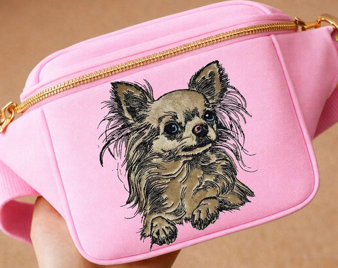 Stickdatei - Applikation - Chihuahua "Betty" - in 8 Größen - für helle & dunkle Stoffe - LunaChild - Hund - Apli