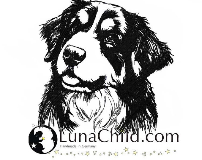 Stickdatei Berner Sennenhund "Buddy" Hund realistisch kommerzielle Nutzung LunaChild