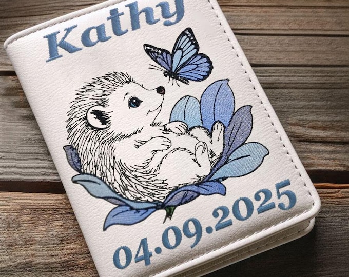 Stickdatei - Igel - Schmetterling - WENIGER STICHE - "Kathy" - LIGHT - für helle Stoffe - in 10 Größen - LunaChild