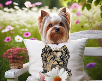 NEU Stickdatei Applikation Yorkshire Terrier "Valeria" kommerzielle Nutzung LunaChild Hund Apli
