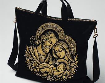 Stickdatei - Weihnachten -  Maria Josef Jesus - für dunkle Stoffe - in 8 Größen - LunaChild