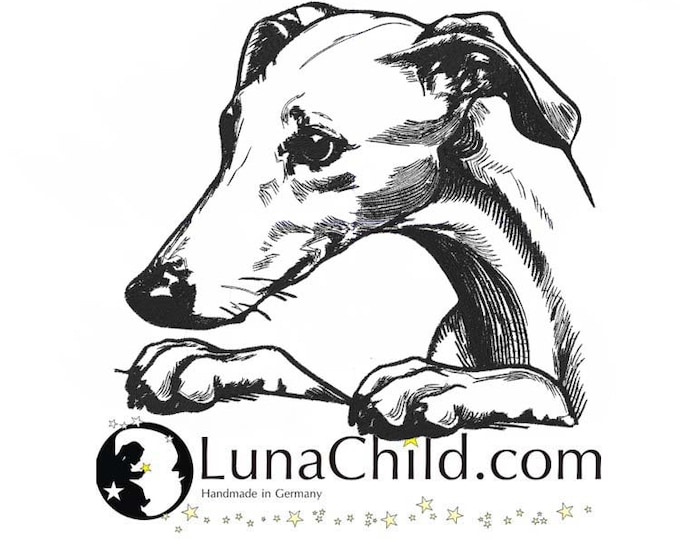 Stickdatei Windhund  "Hank" Hund realistisch kommerzielle Nutzung LunaChild
