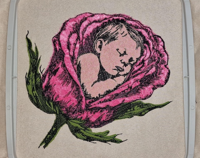 Applikation Stickdatei Baby "Rosalie" - für helle & dunkle Stoffe - 8 Größen - LunaChild