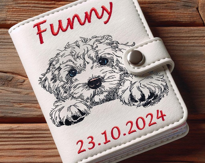 FEWER STITCHES - Embroidery file Cockapoo "Funny" LIGHT - for light fabrics - Dog LunaChild - 6 sizes -