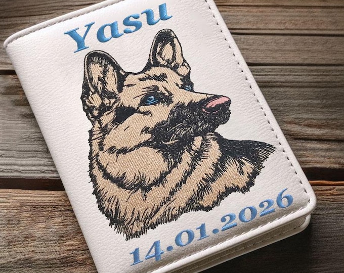 Stickdatei - Vollstick - belgischer Schäferhund  "Yasu" - Für helle & dunkle Stoffe - 8 Größen - Hund - LunaChild