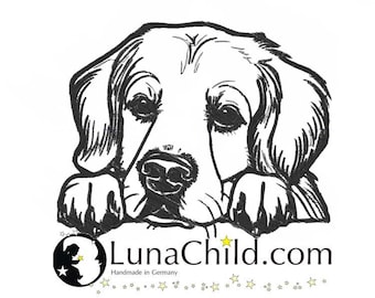 Stickdatei Hund Labrador "Egon" realistisch kommerzielle Nutzung Maschinenstickerei LunaChild