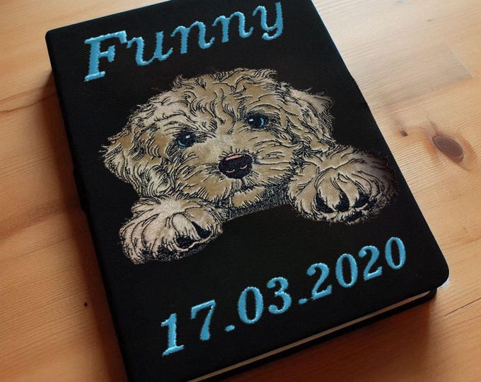 Stickdatei - Applikation Cockapoo "Funny" - für helle & dunkle Stoffe  LunaChild - Hund