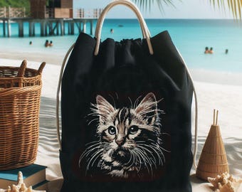 Stickdatei - AUFWENDIG - Katze Bengalen Colors "Georgie"- für dunkle Stoffe - LunaChild