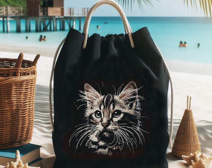 Stickdatei - AUFWENDIG - Katze Bengalen Colors "Georgie"- für dunkle Stoffe - LunaChild