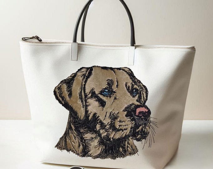 Stickdatei - Applikation Labrador "Taylor" - für helle & dunkle Stoffe - LunaChild - Hund