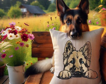 NEW Embroidery design appliqué German Shepherd "Helli" commercial use LunaChild dog appliqué, embroidery design