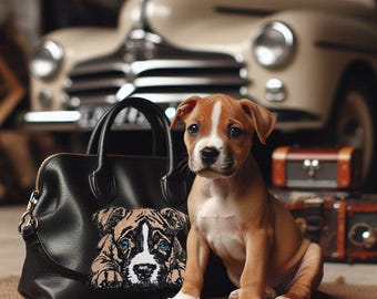 NEU Stickdatei Applikation Staffordshire Bull Terrier Welpe "Jan" kommerzielle Nutzung LunaChild Hund Apli