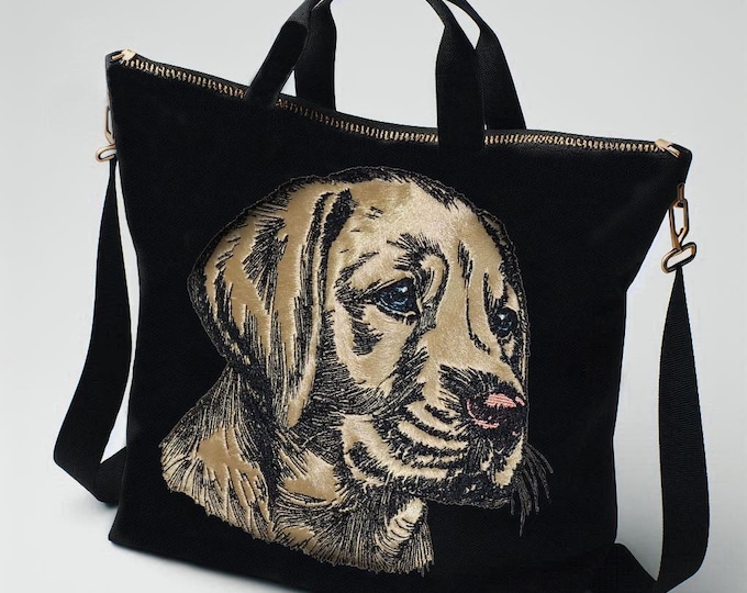 Stickdatei - Applikation Labrador Welpe "Arlo" - für helle & dunkle Stoffe - LunaChild - Hund